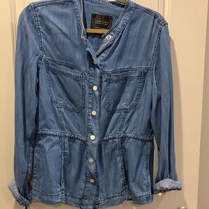 Sanctuary Medium Blue Jean Top lightweight jacket size small